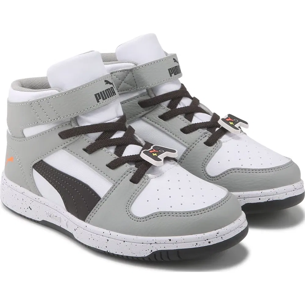 Детские высокие кроссовки Rebound Layup Puma, Grey/Black