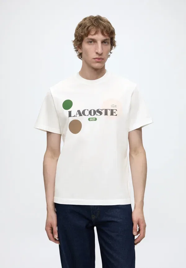 Футболка Lacoste с принтом, унисекс, хлопок