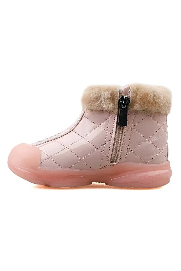 Детские ботинки для девочек ортопедические Vicco poppy ii phylon lighted sole orthopedic children's boots Kids Club Shoes, Powder — фото 4
