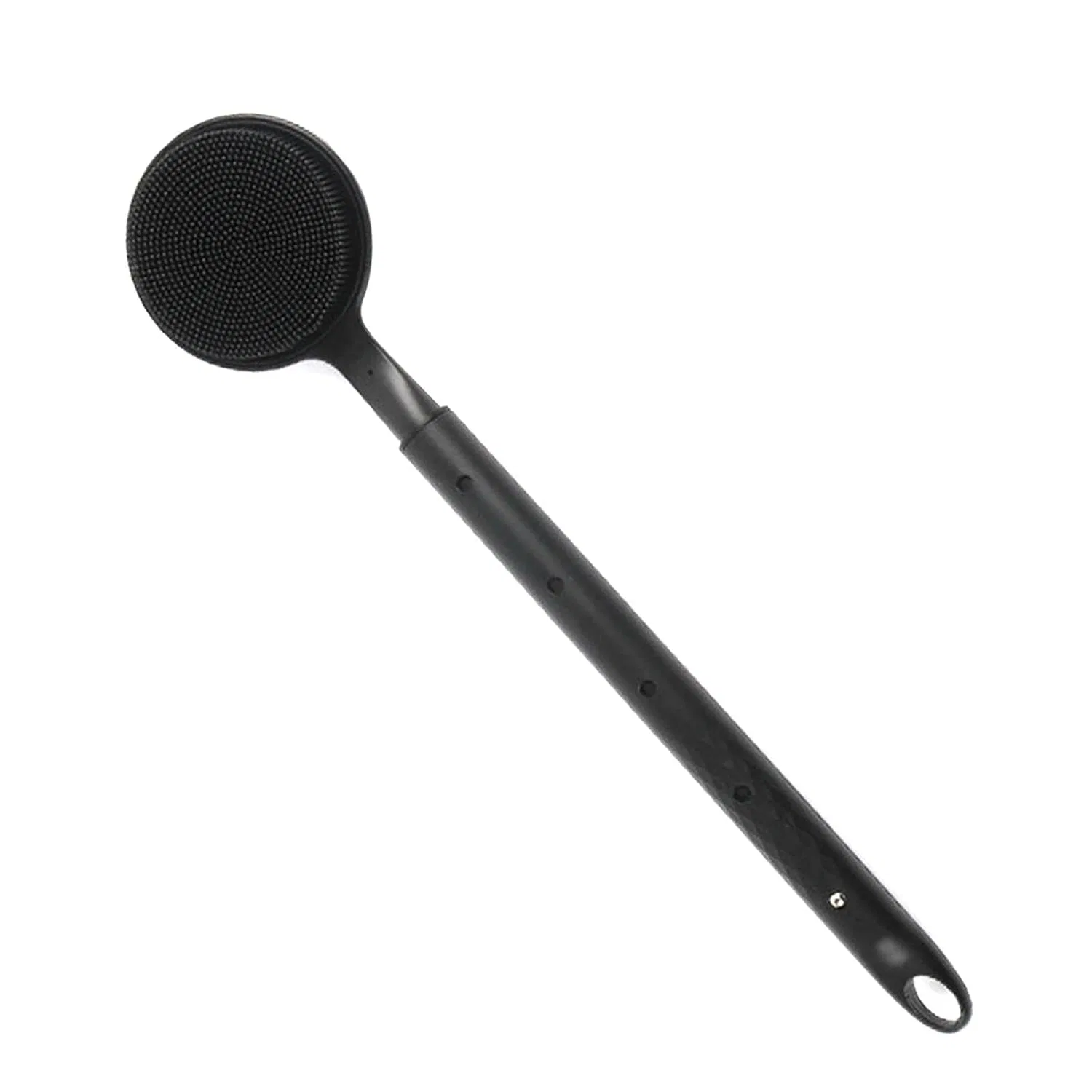 Щетка для душа с длинной ручкой Oshhni, двойная, 40-60 см, Black
