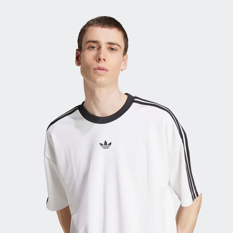 Футболка с коротким рукавом JACQUARD JERSEY adidas, Белый — фото 4