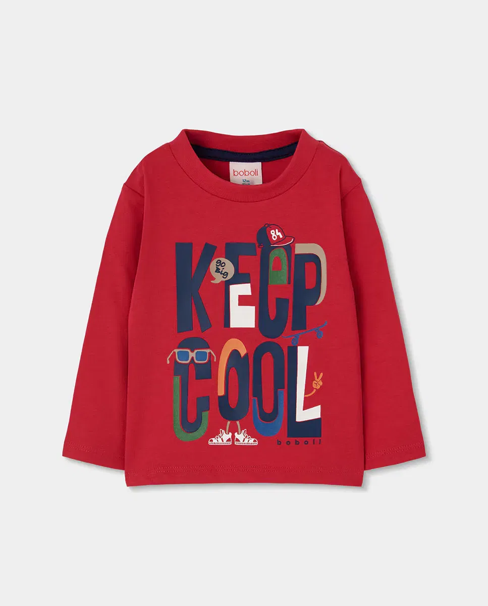 Детская футболка для мальчиков с длинным рукавом Keep Cool Boboli, Azul Marino