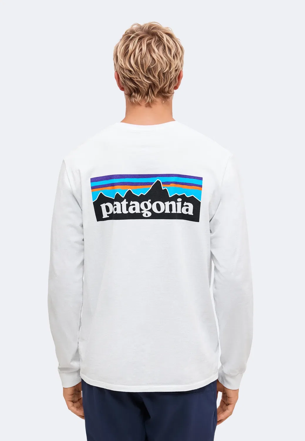 Футболка с длинными рукавами с логотипом P-6 responsibili-tee Patagonia, Fiber White