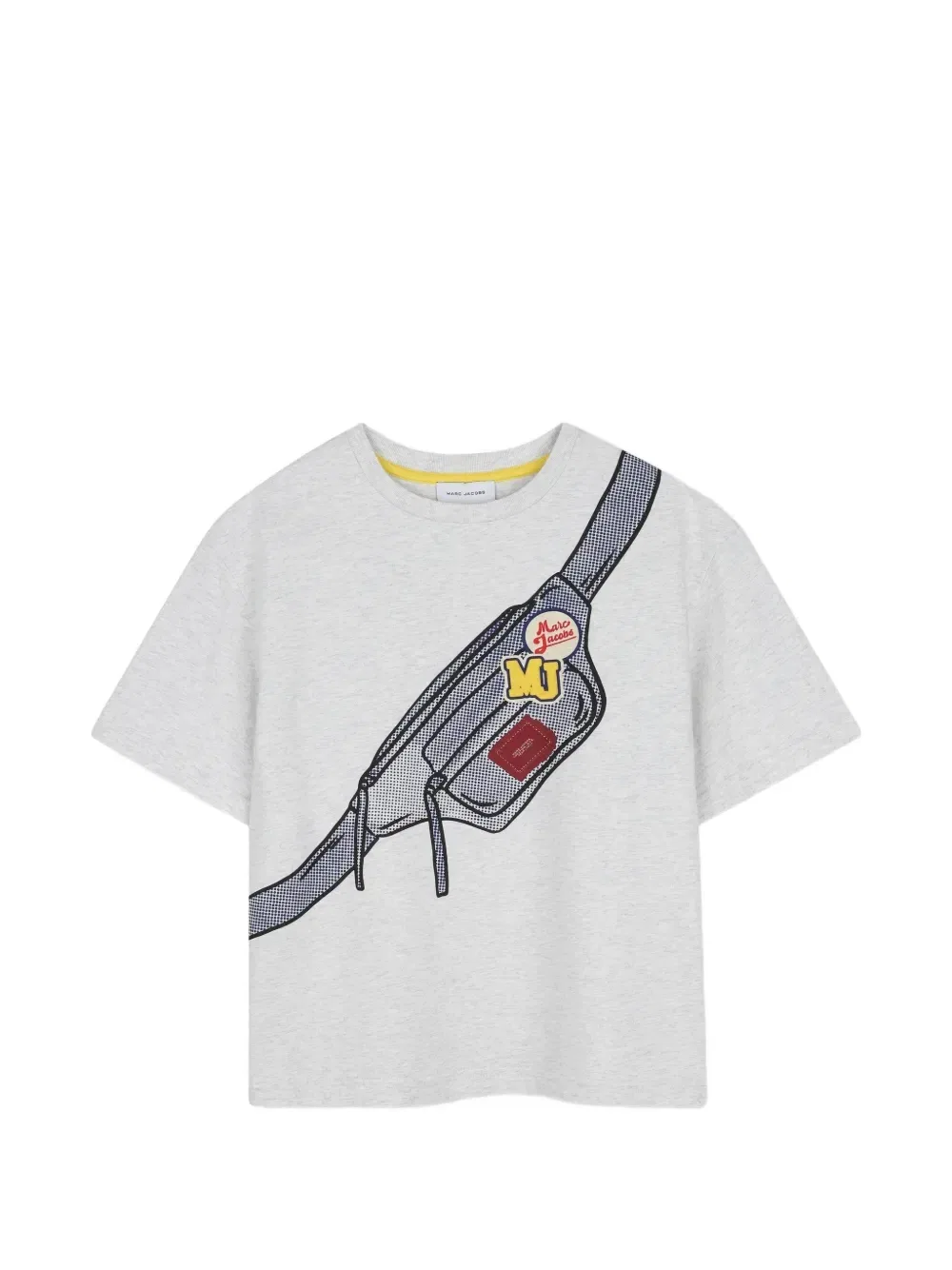 Футболка с принтом Marc Jacobs Kids, серый