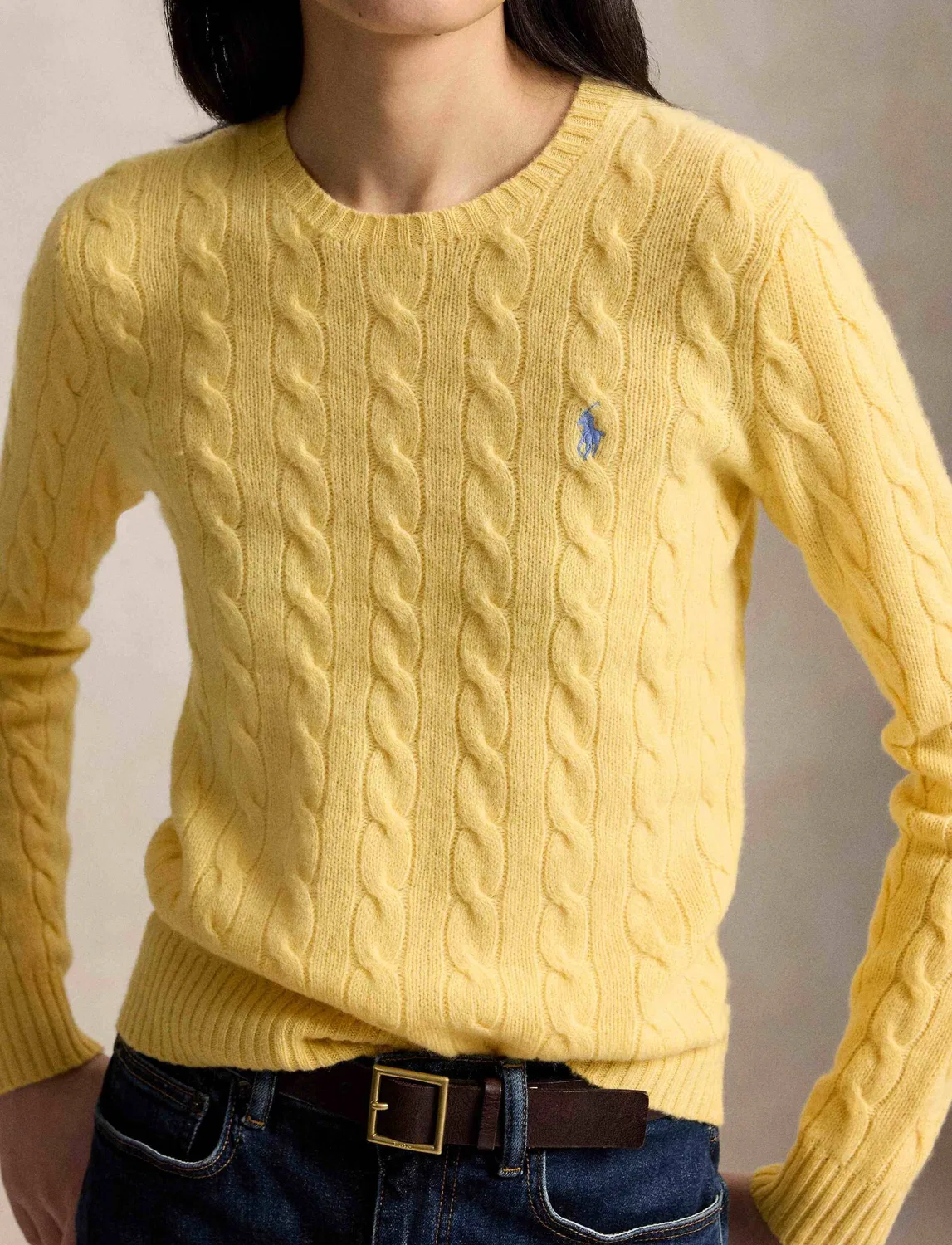 Свитер из шерсти с кашемиром Julianna Polo Ralph Lauren, Giallo — фото 4