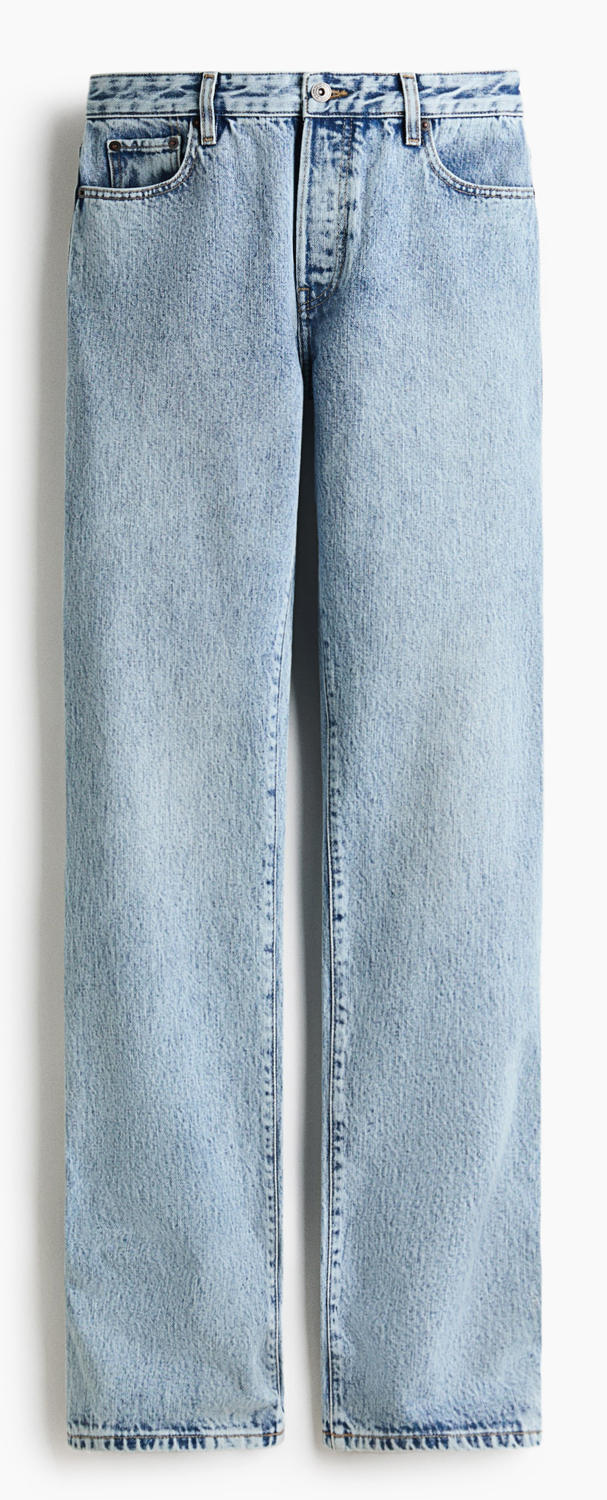 

Джинсы H&M Straight-leg, светло-синий