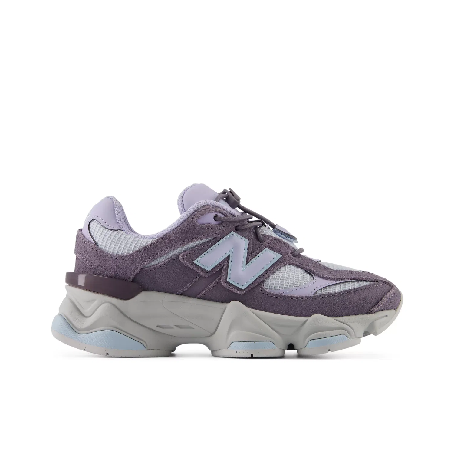 Детские кроссовки с эластичными шнурками 9060 Bungee New Balance, Smoked Violet With Off-Line Grey