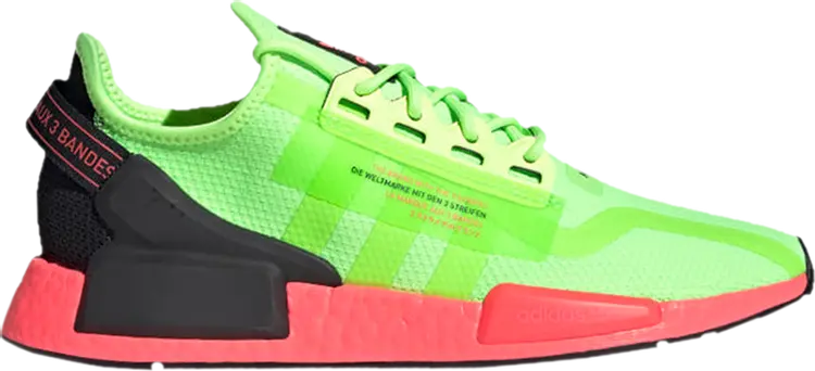 

Кроссовки Adidas NMD_R1 V2 'Watermelon Pack - Signal Green', зеленый