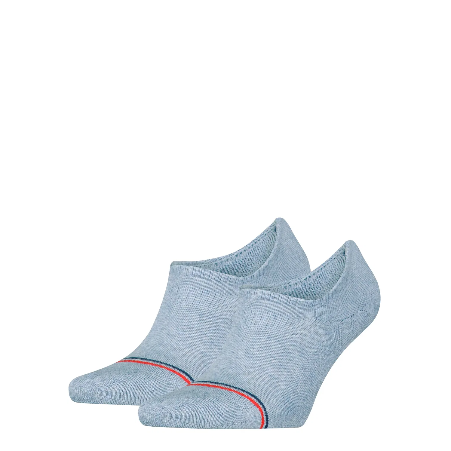 Мужские носки-следы с логотипом Tommy Hilfiger, Light Blue Melange