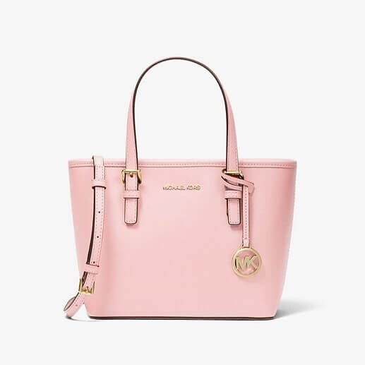 

Сумка Michael Michael Kors Travel Extra-Small Saffiano Leather Top-Zip, розовый