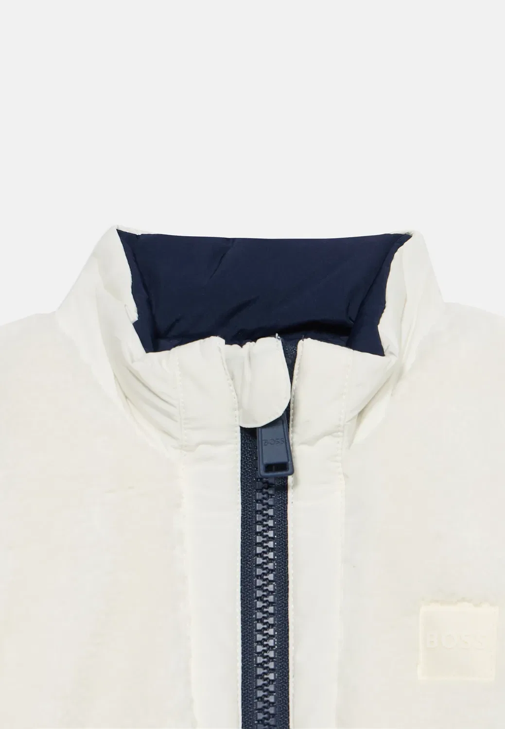 Двусторонняя пуховая куртка - легкая куртка Boss Kidswear, Ivory — фото 4