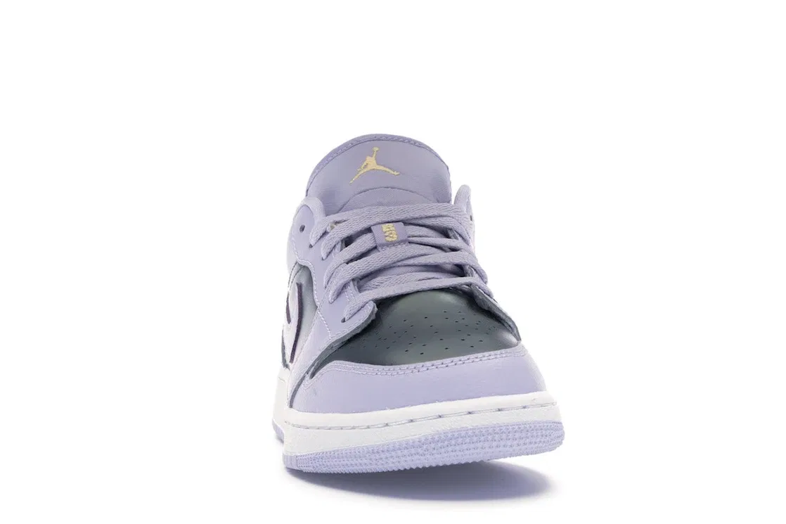 Детские кроссовки Lifestyle с принтом Jordan 1 Low Jordan Oxygen Purple / Oxygen Purple-Monsoon Blue-Melon Tint-White — фото 2
