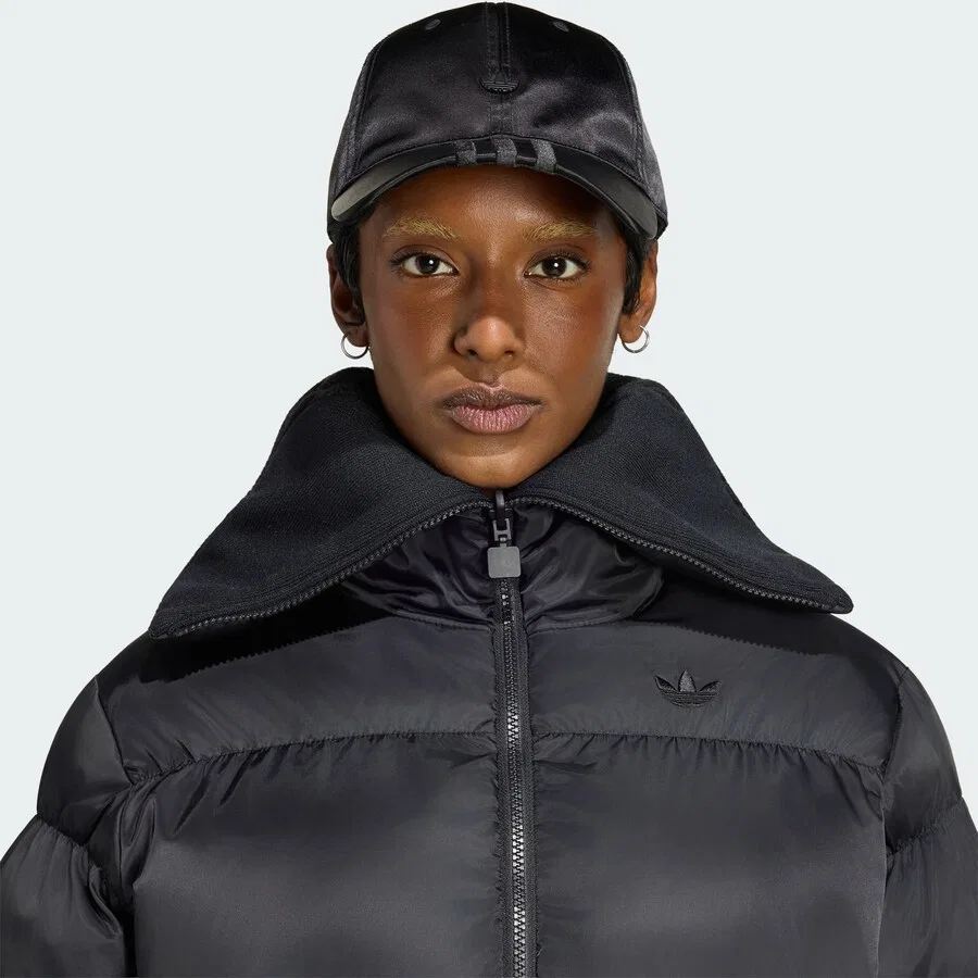 Зимняя куртка ADIDAS ORIGINALS черного цвета — фото 3