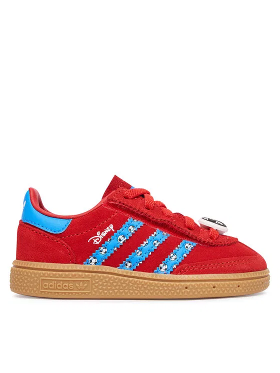 Кроссовки Disney Handball Spezial Comfort Closure Elastic Lace Adidas, красный