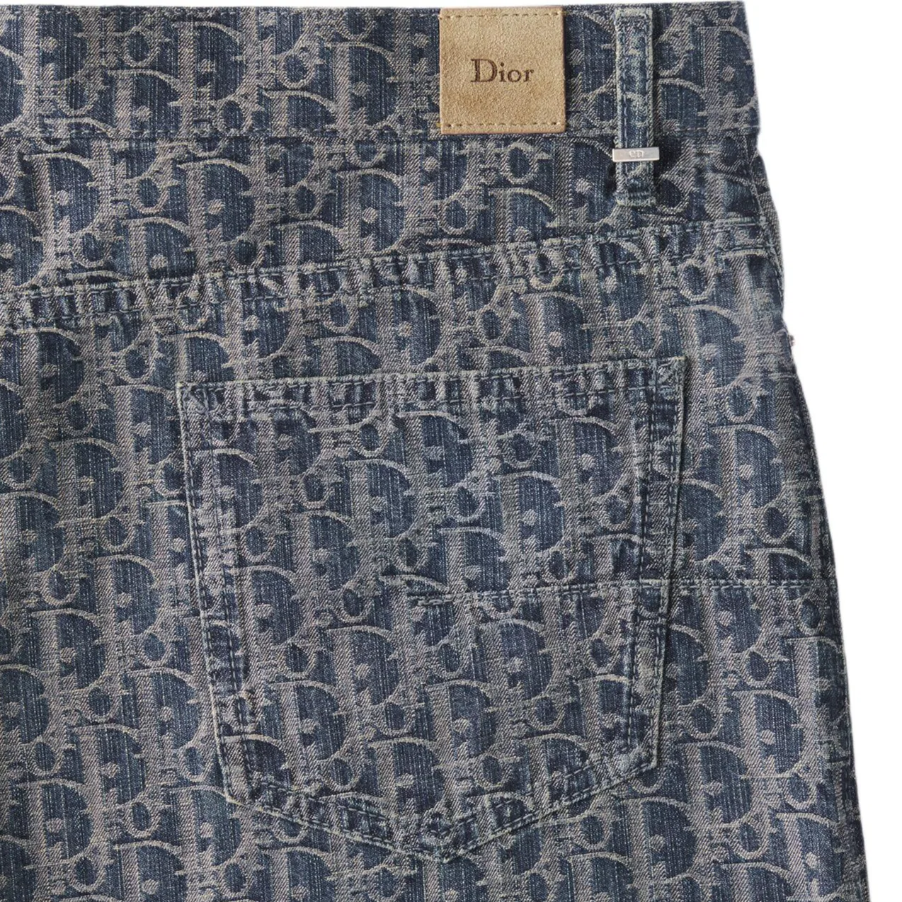 Мужские джинсовые шорты OBLIQUE DIOR, Blue — фото 4