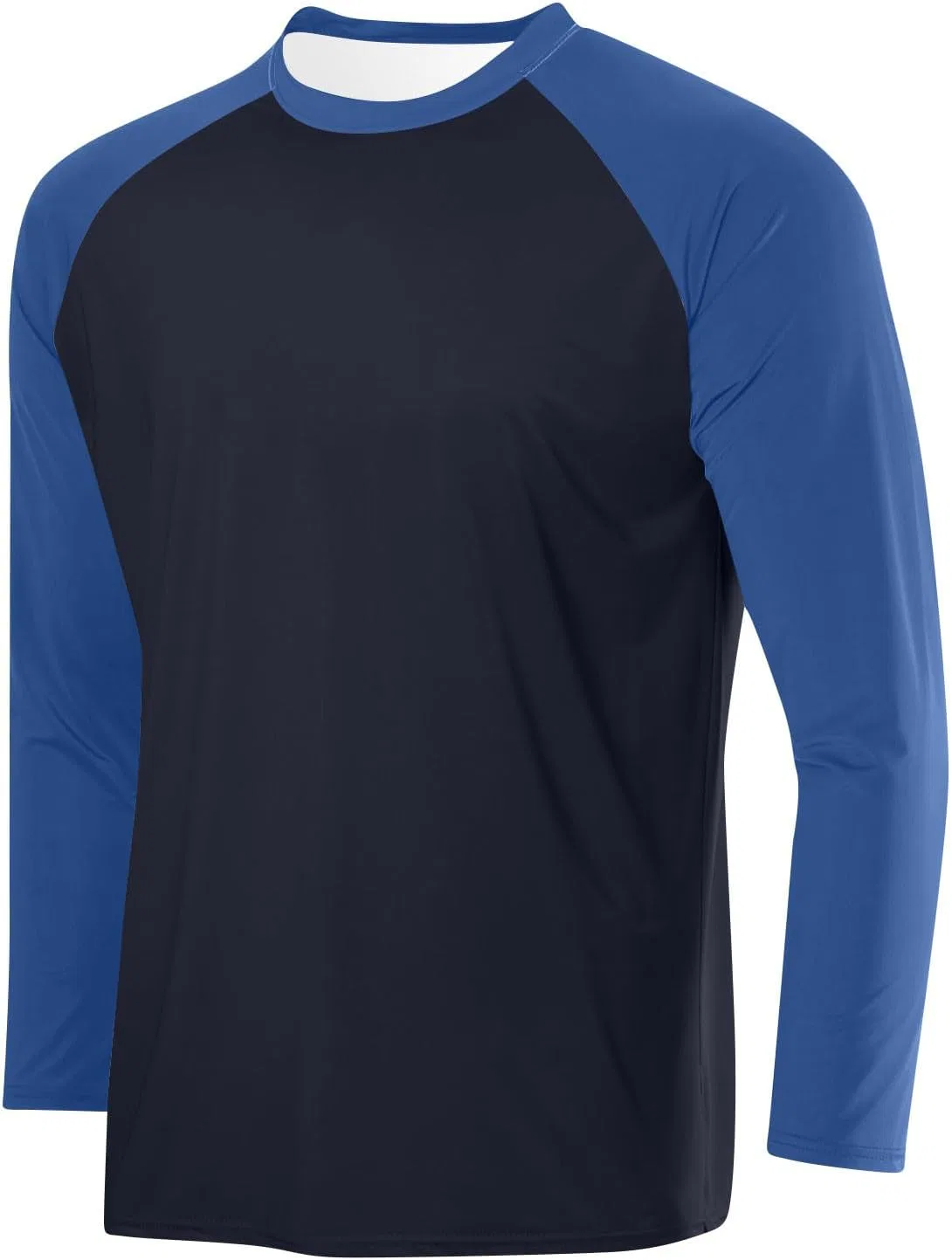Мужская футболка с длинным рукавом цвет блок Loose Comfy, Dark Blue