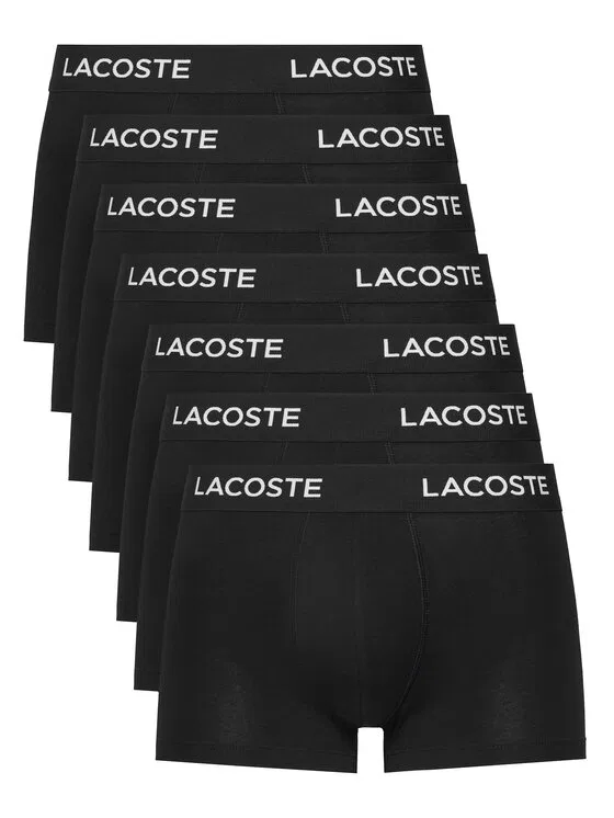 Комплект боксеров Lacoste, 7 штук, черный