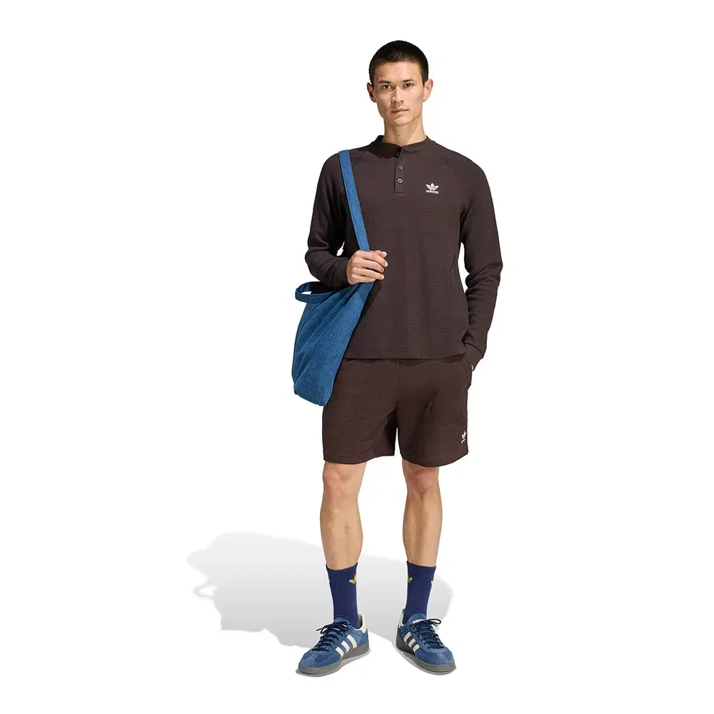 Футболка с длинным рукавом Trefoil Essentials Adidas Originals, коричневый — фото 4