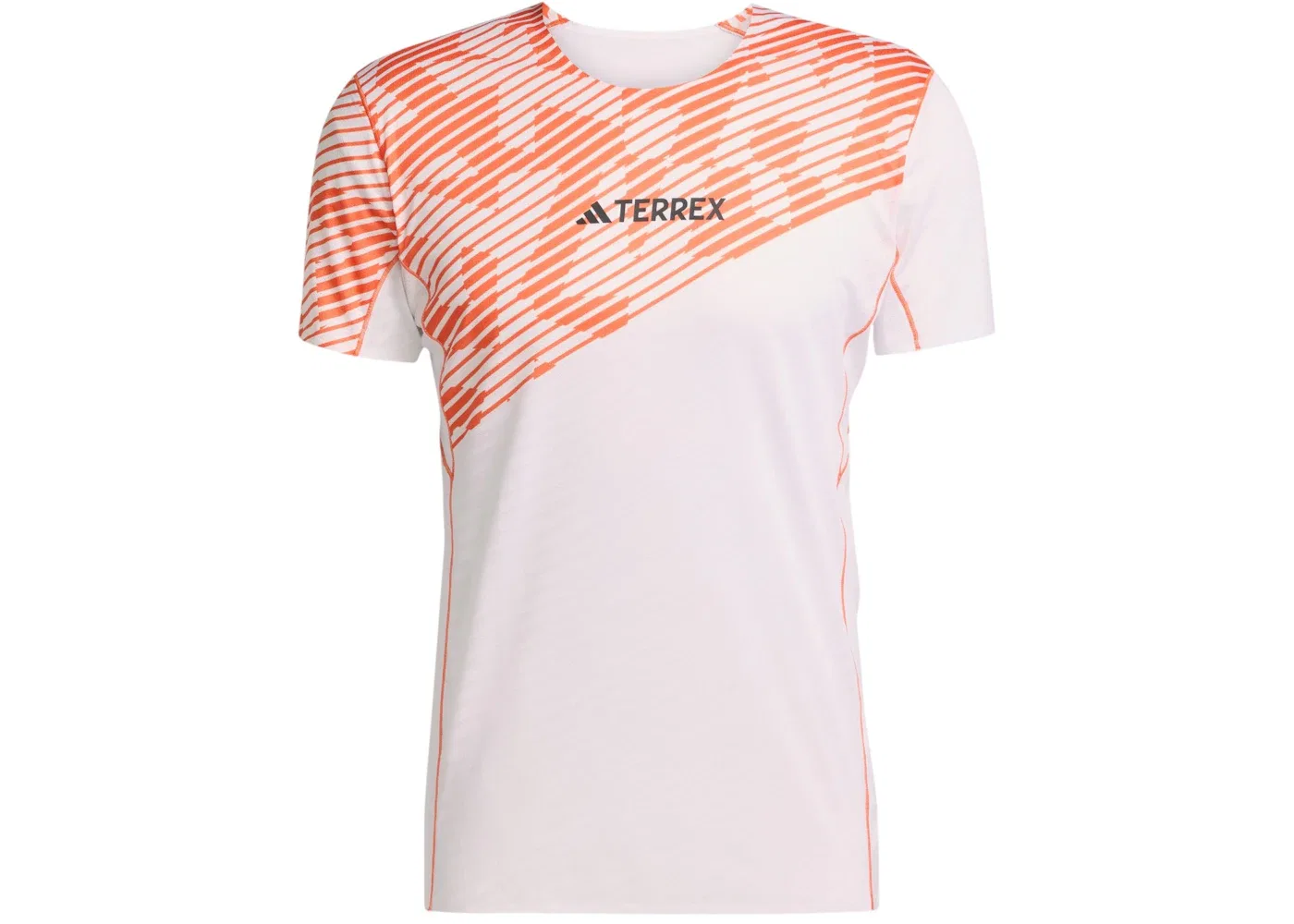 Мужская футболка с длинным рукавом Adidas Terrex Techrock Pro Tee, White Semi Impact Orange