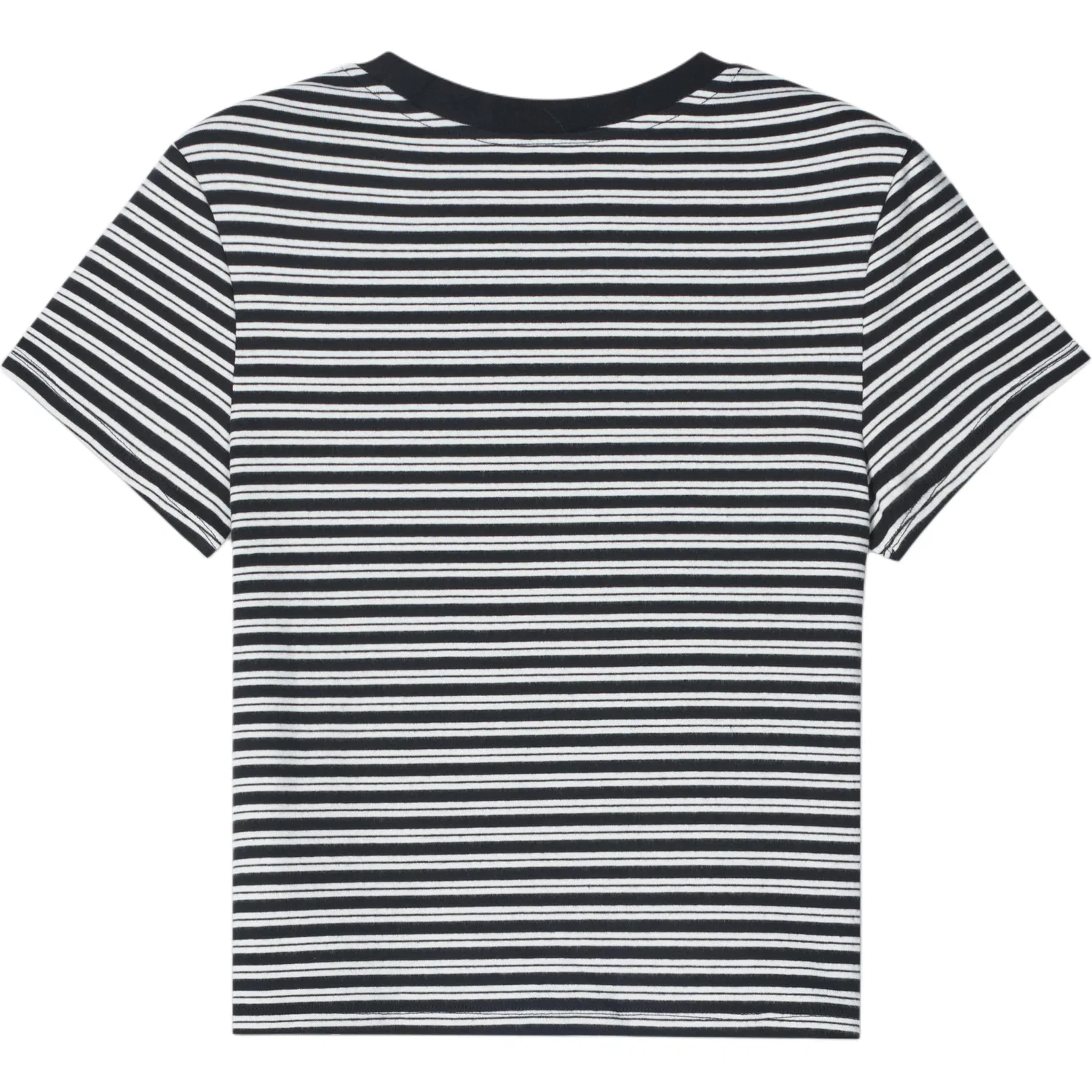 Женская футболка с круглым вырезом Levis, Black White Stripes — фото 3
