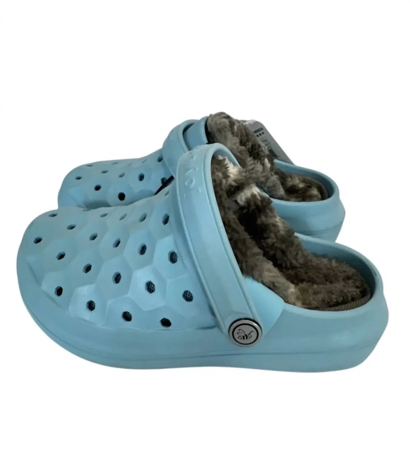 Детские клоги для мальчиков с круглым носом Varsity Lined Clog JOYBEES, Sky Blue/ Grey Cloud