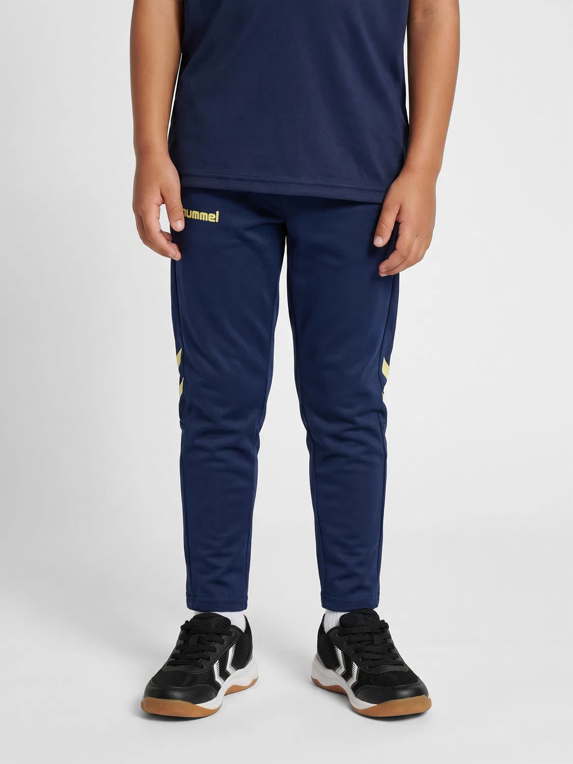 Детские спортивные штаны для мальчиков Hmlblaze Hummel, Midnight Indigo / Lime Green