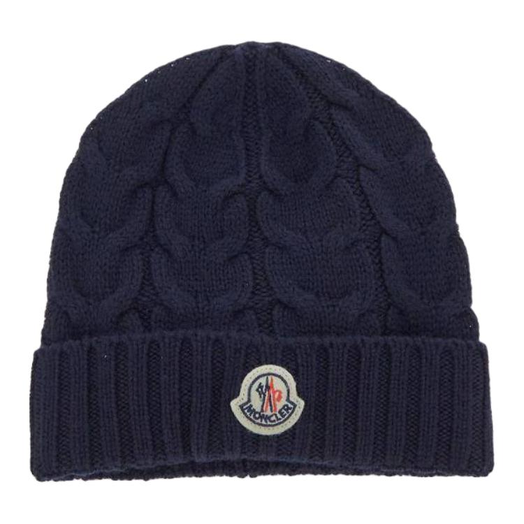 

Шапка с логотипом вязка кабель Moncler