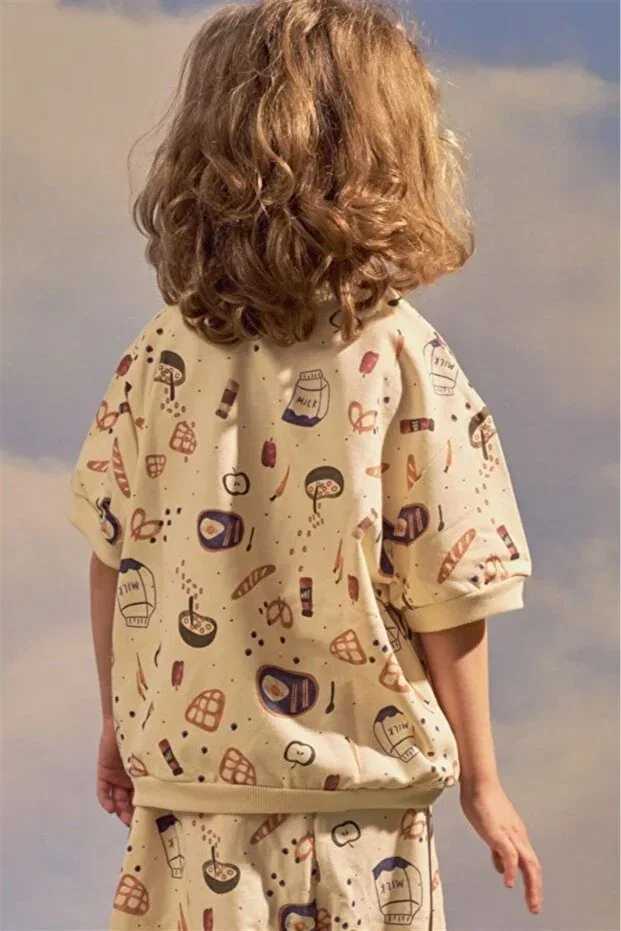 Детская футболка с принтом Cream Morning Joy Oh La La Koala For Little Ones, Nude Color — фото 4
