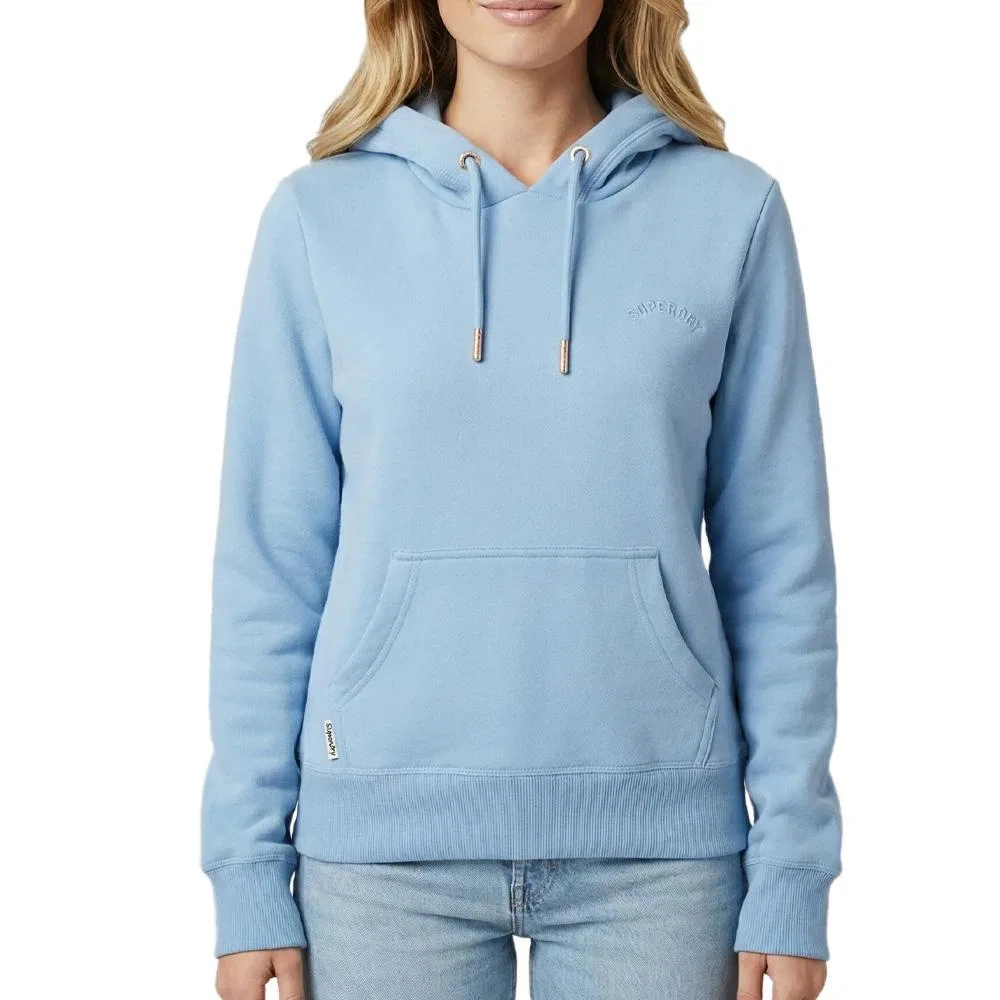 Женский свитшот с капюшоном Essential Logo Superdry, Blau