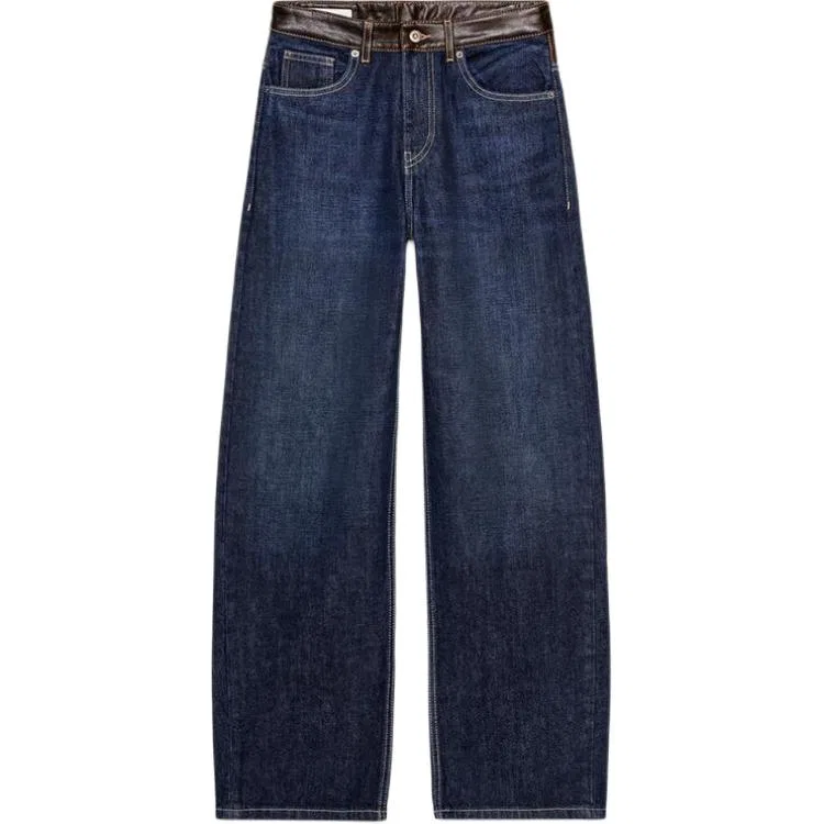 Женские джинсы с широкими штанинами Dark Indigo Cyan ZARA, Dark Indigo Cyan