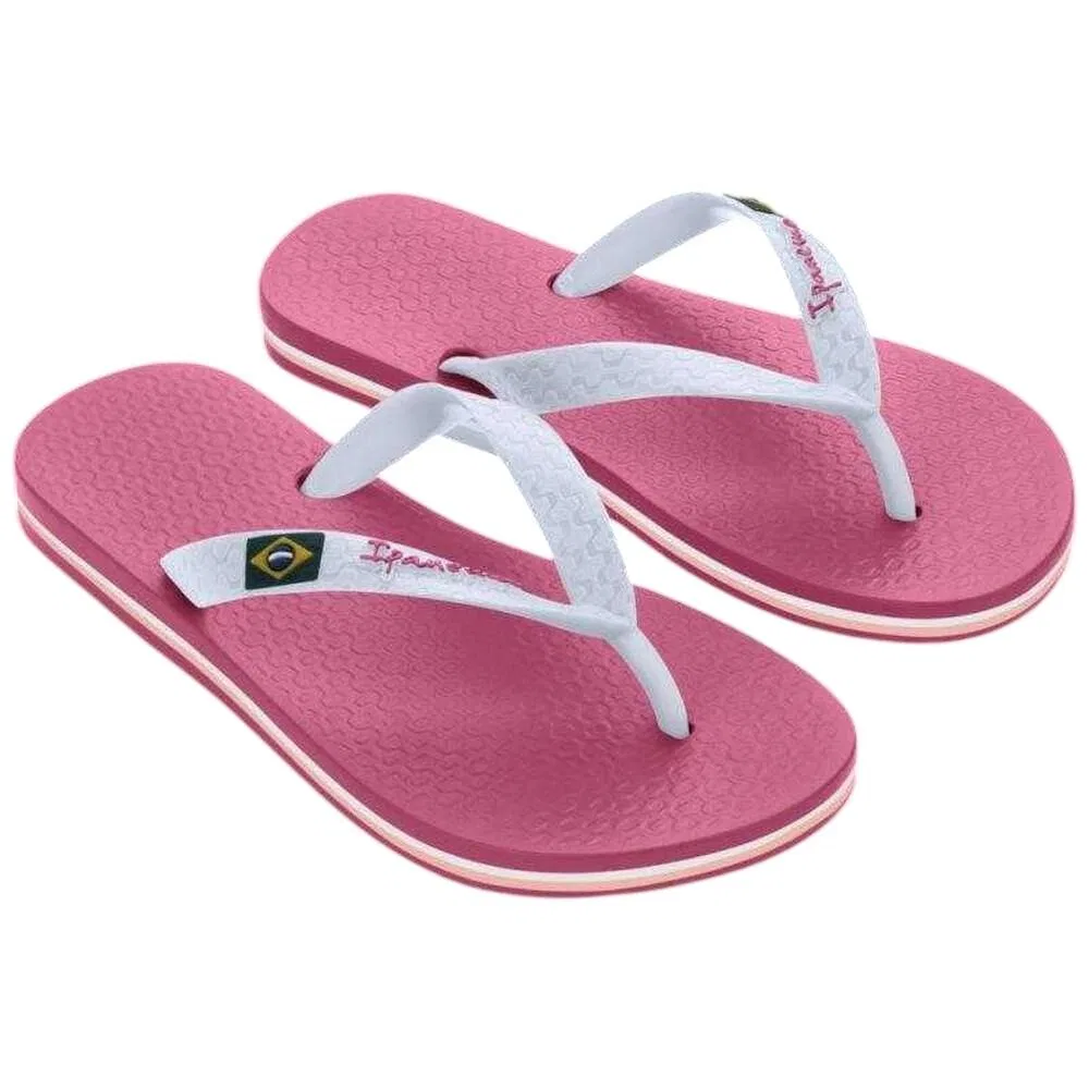 Детские вьетнамки с логотипом Class Brasil Ipanema, Pink
