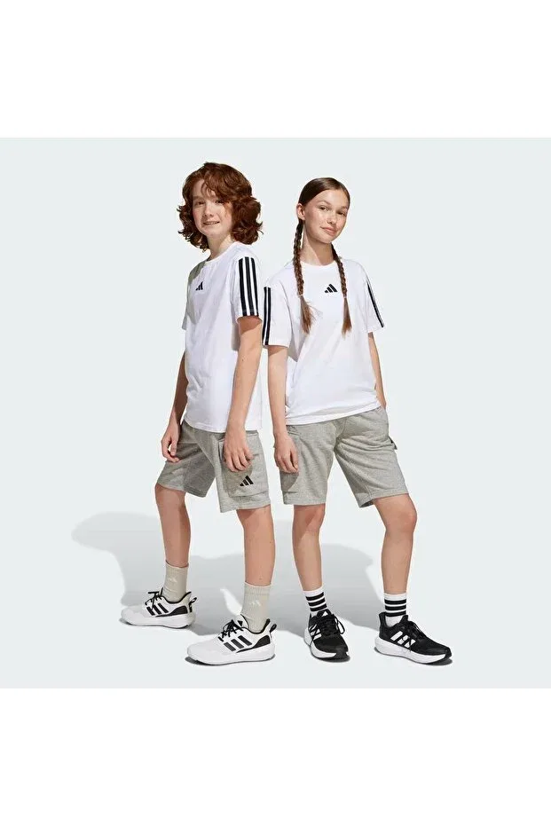 Детские шорты для девочек с карманами карго Essentials cargo kids shorts Adidas, Gray