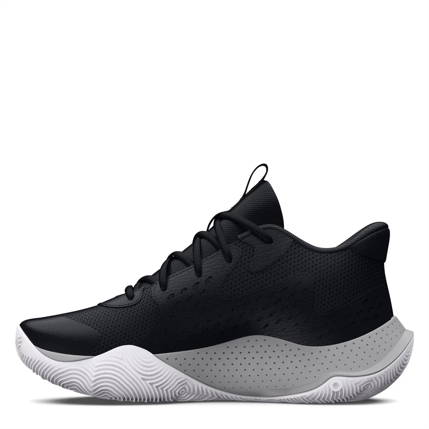 Детские кроссовки для мальчиков с длинным шнурком Under Armour, Black 4 — фото 3