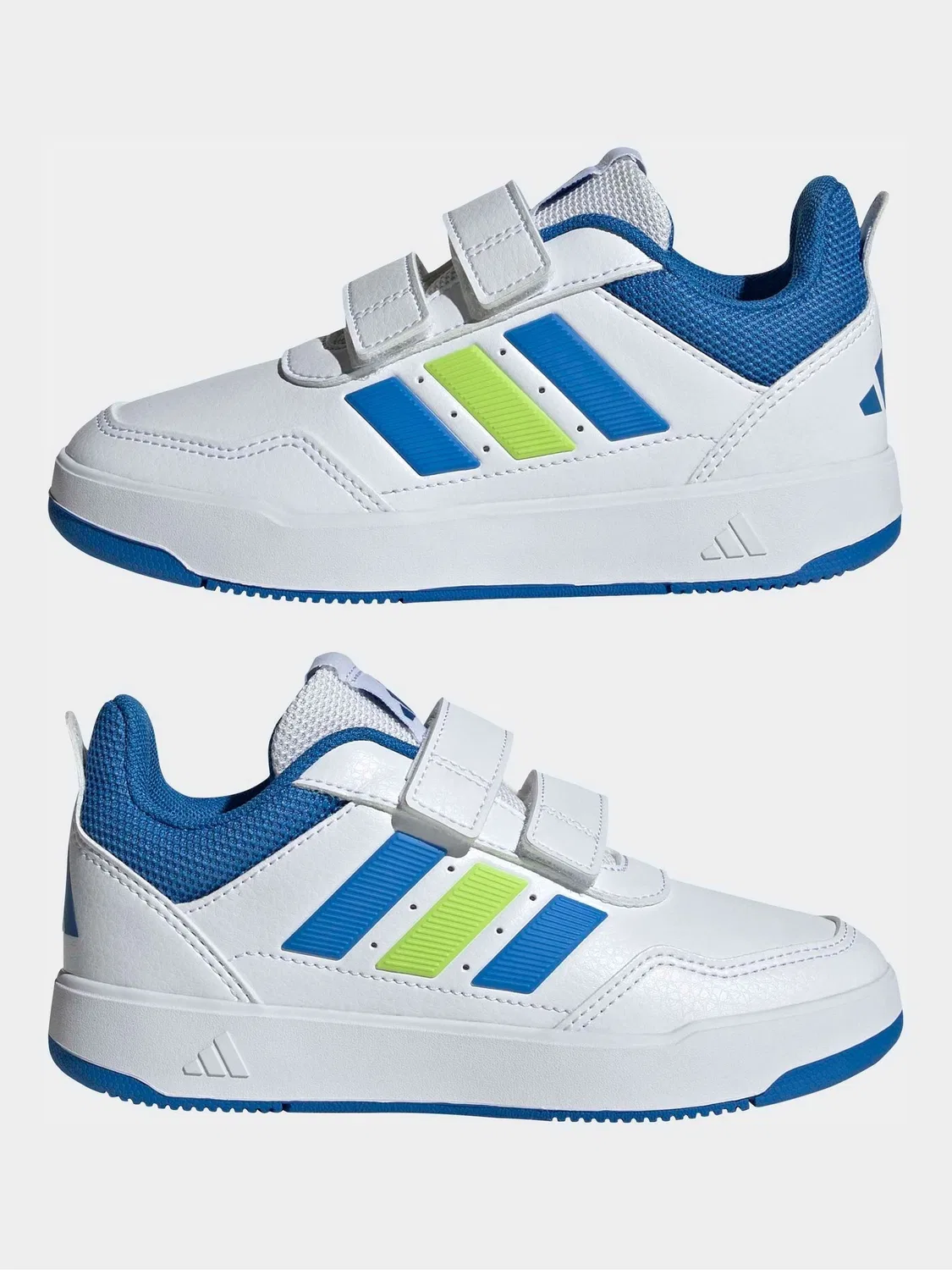 Кроссовки на липучке Tensaur Sport 3.0 adidas, белый/синий — фото 3