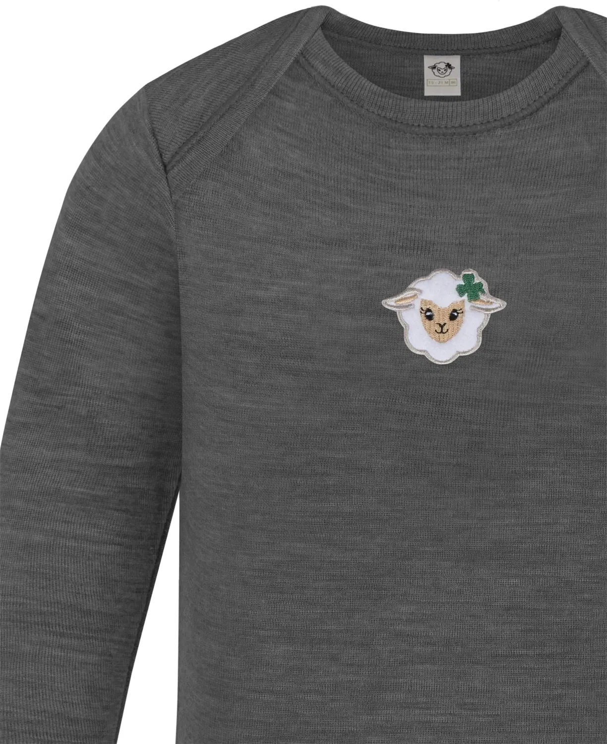 Боди с длинным рукавом Baby Merino Body Langarm Auckland Normani Outdoor Sports, серый — фото 3