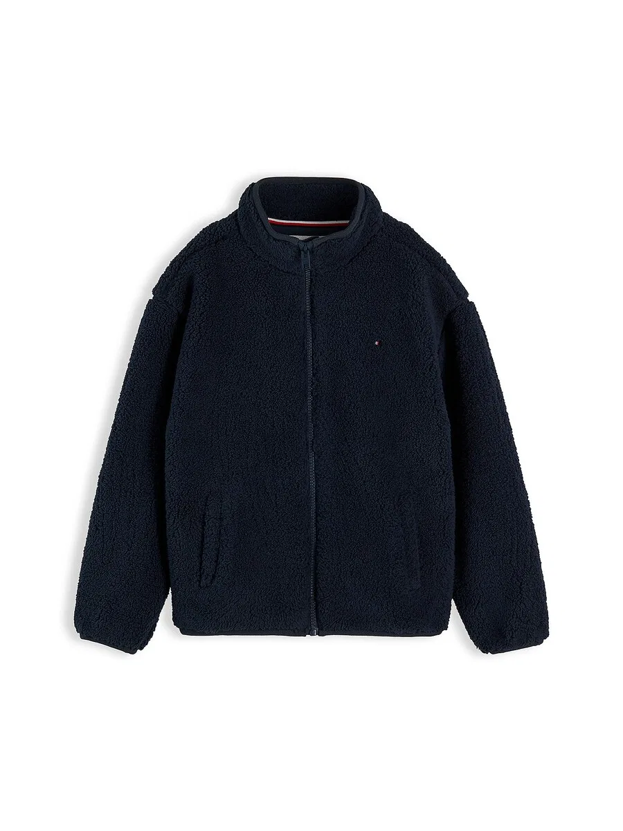 Флисовая куртка TOMMY HILFIGER темно-синего цвета
