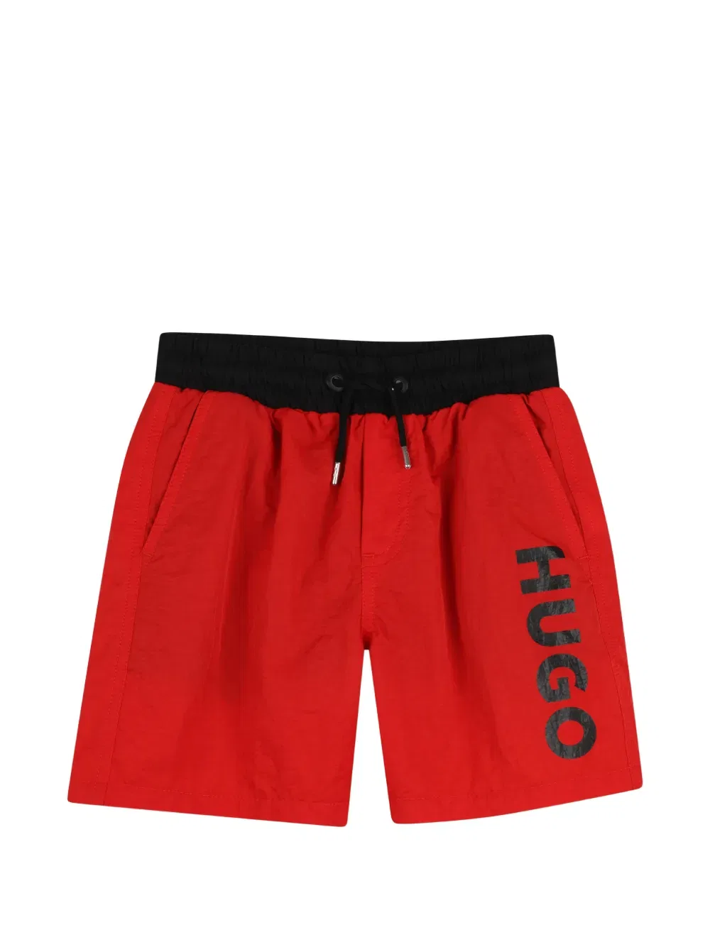 Плавки с завязками и принтом логотипа Hugo Kids, красный