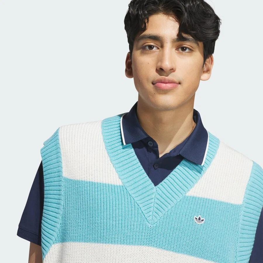 Жилет-свитер ADIDAS PERFORMANCE "Oversized" бирюзового цвета — фото 3