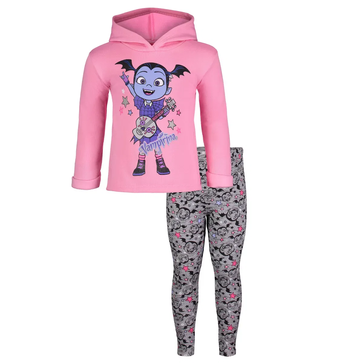 Детский комплект из худи и леггинсов с принтом Vampirina Disney, Pink