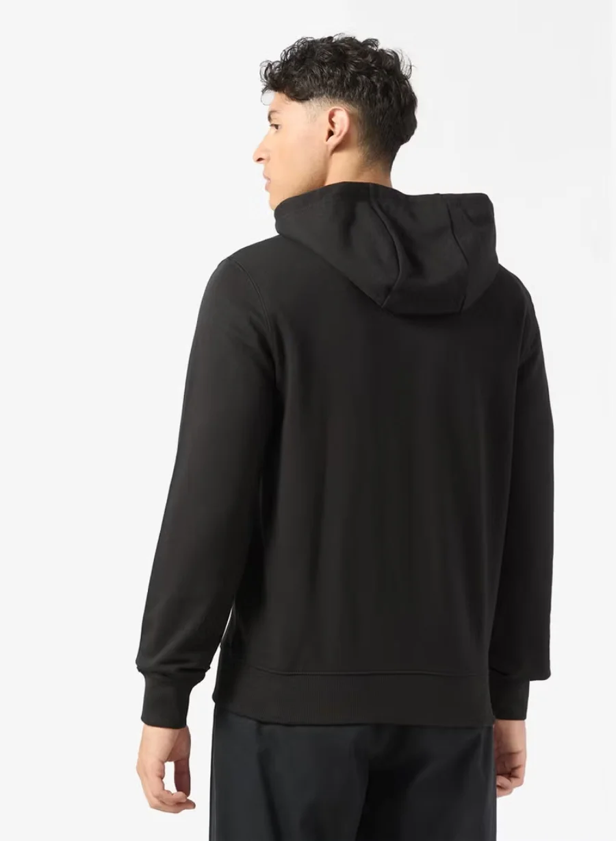 Худи Tommy Hilfiger Terry Zip-Thru, черный — фото 2