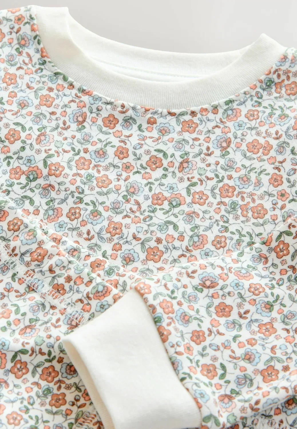 Пижама стандартного кроя - комплект из 3 штук, унисекс Next, Ecru Peach — фото 2
