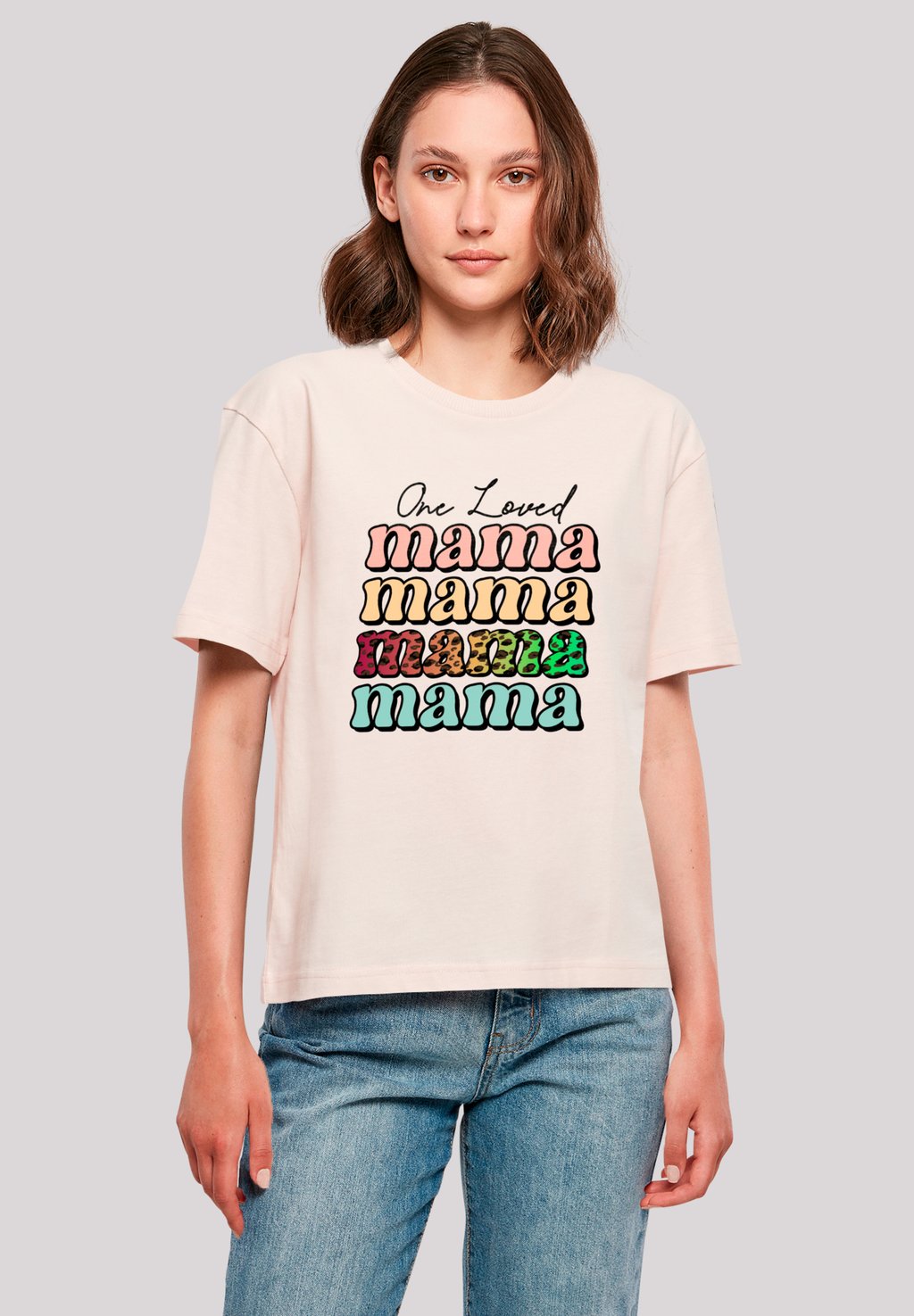 

Футболка с принтом MOTHERS DAY MAMA TYPOGRAPHY F4NT4STIC, розовый