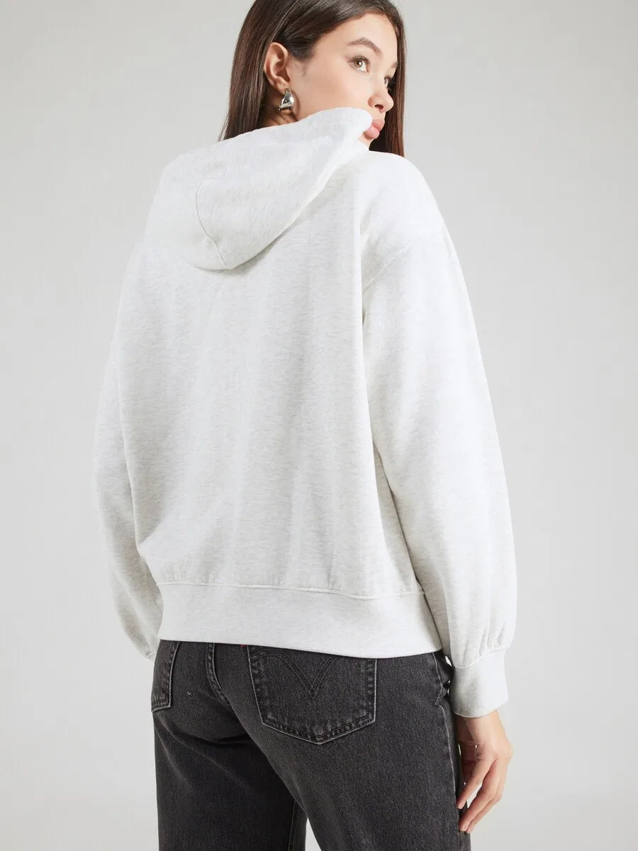 Худи на молнии LEVI'S 'Everyday' светло-серого цвета — фото 4