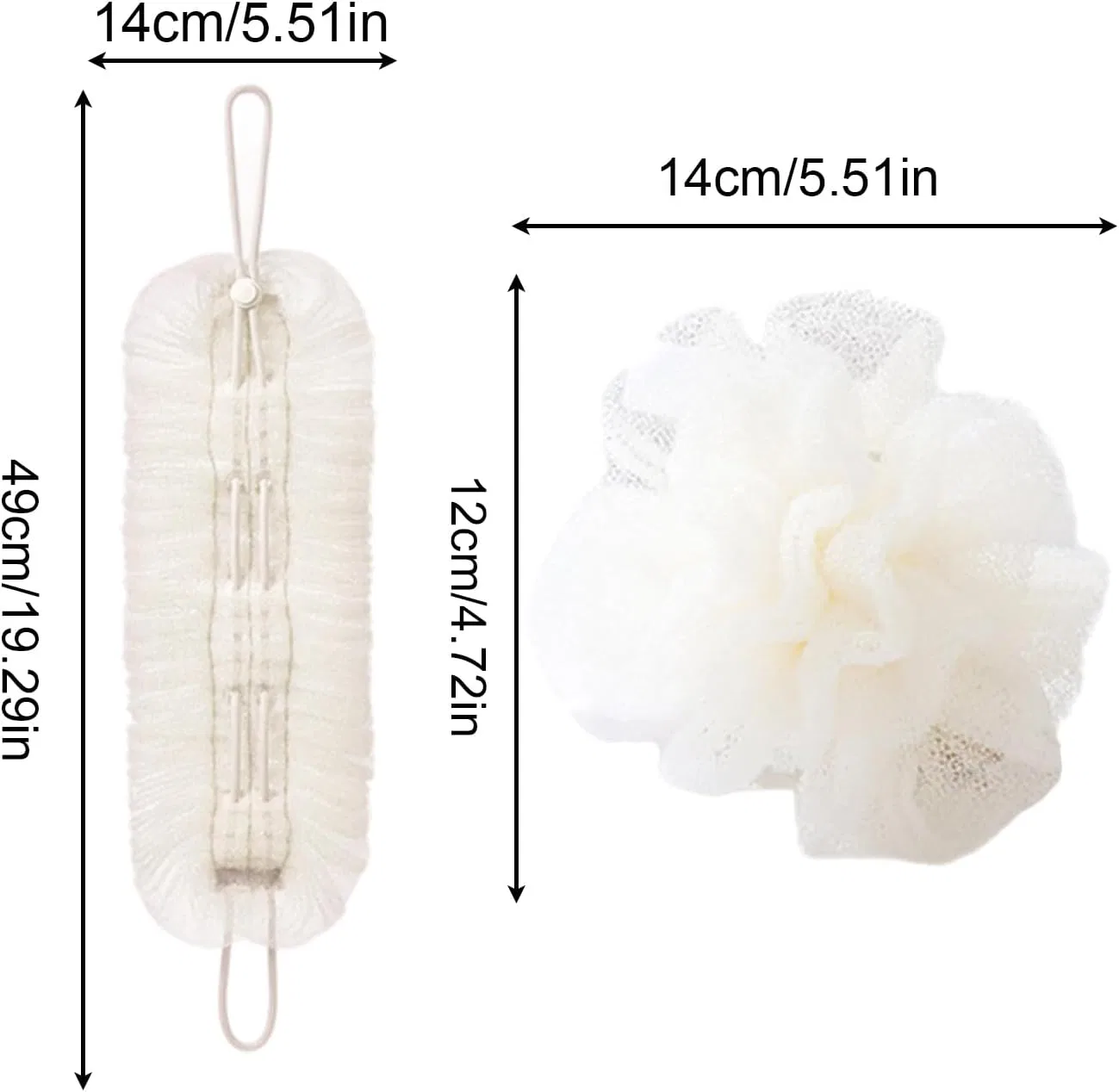 Скраб-душ сет, Cream Colored Generisch — фото 3