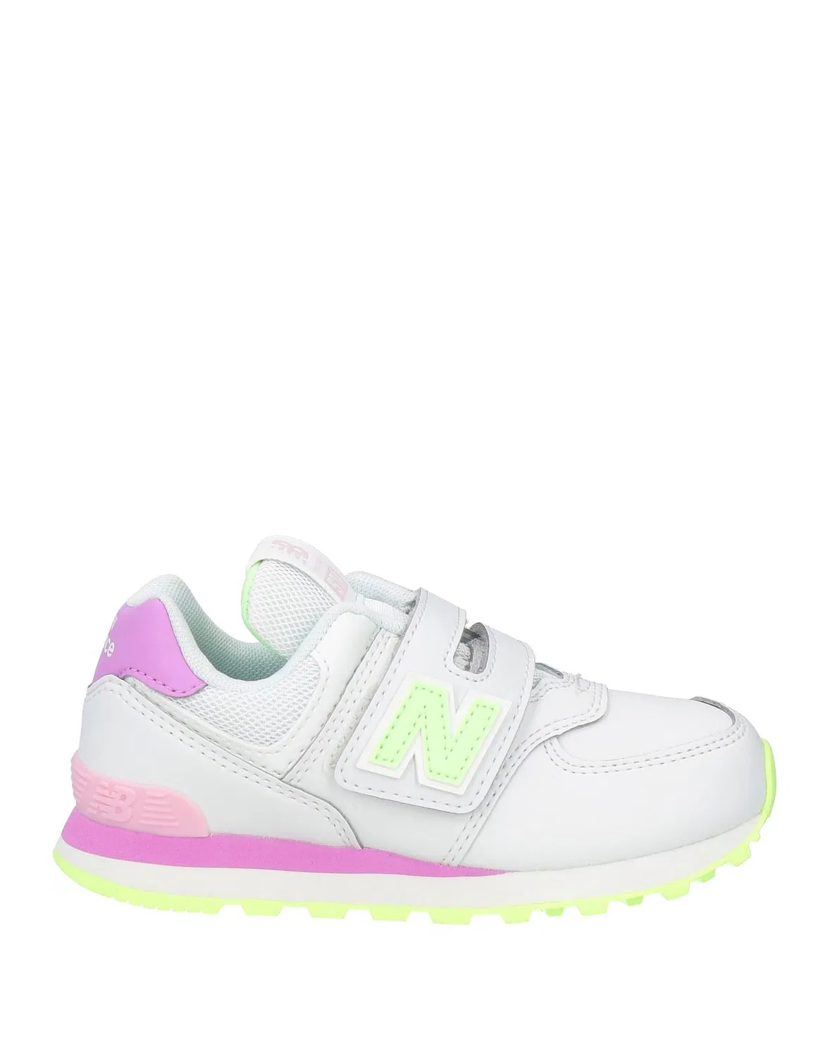 Детские кроссовки для девочек на липучках 574 New Balance, кремовый