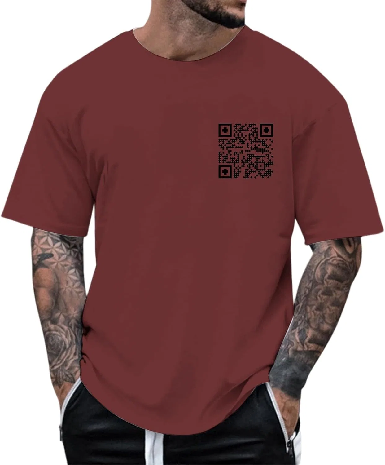 Мужская футболка с QR-кодом Regular Fit, Red