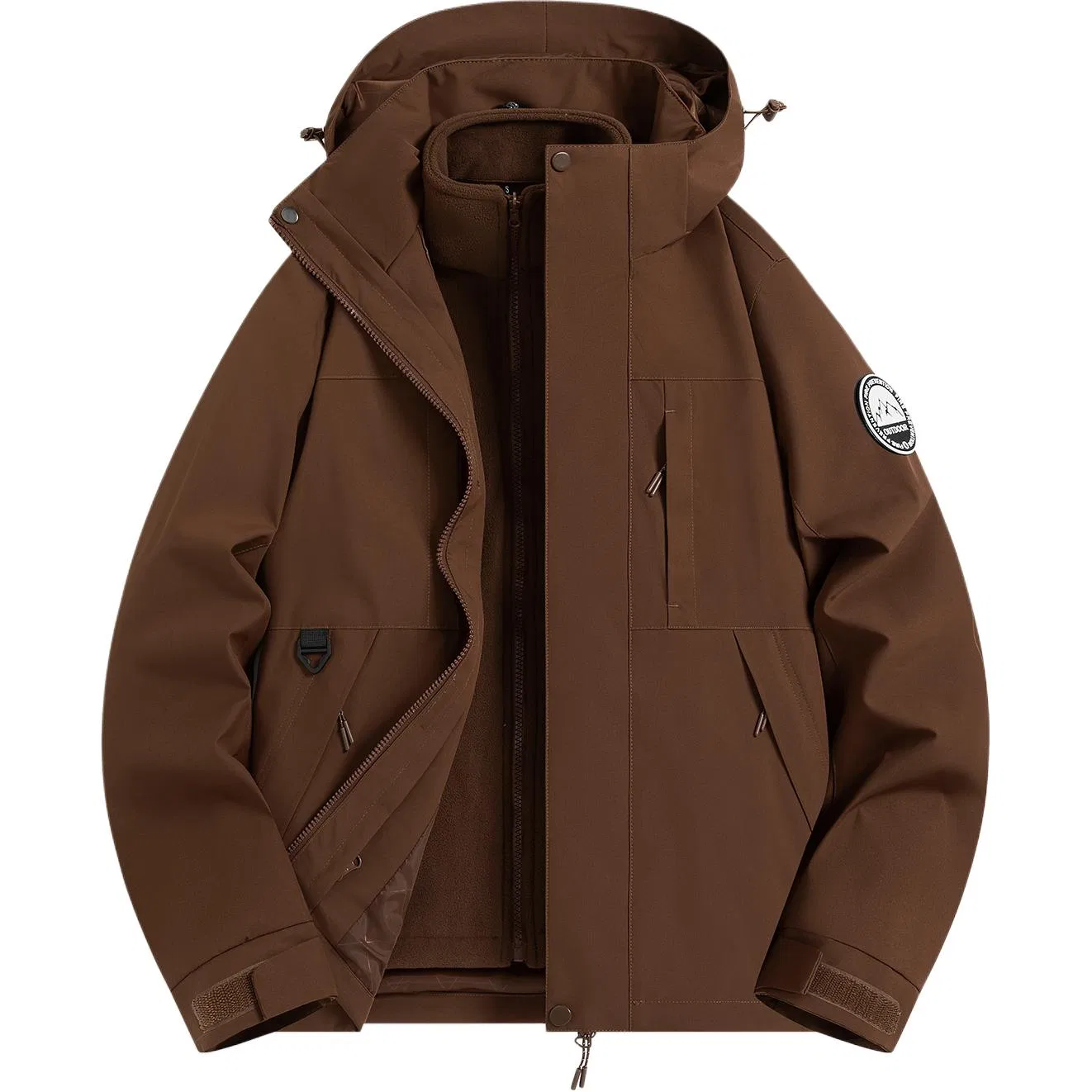 Детская ветровка с капюшоном, модель Unisex Hooded Detachable, JEEP SPIRIT, Hermes Orange — фото 4