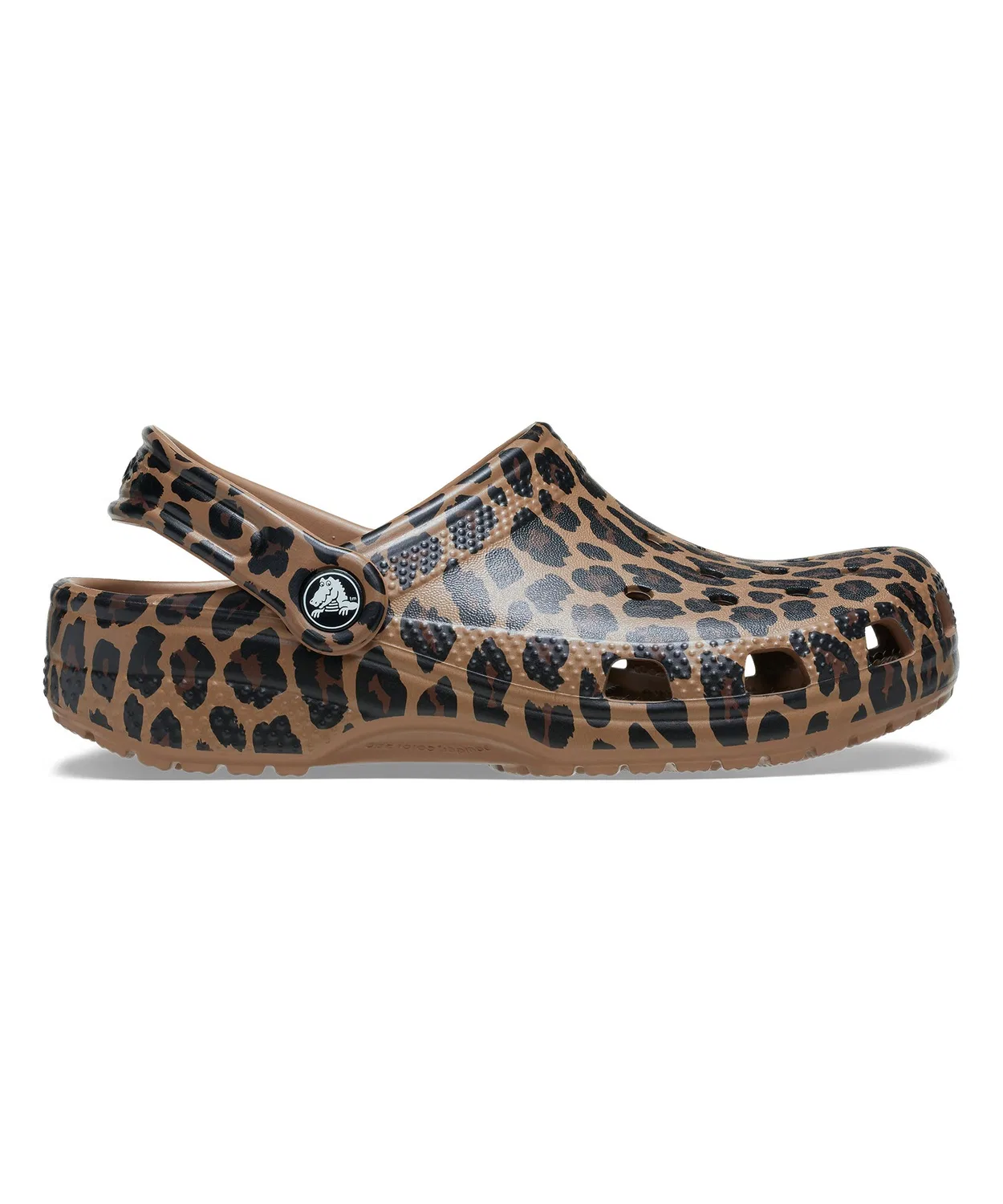 Детские сабо с леопардовым принтом Crocs Classic Animal Clog K, Leopard — фото 2