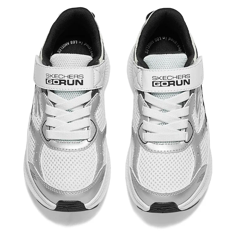 Детские кроссовки дышащие с сетчатым верхом Skechers Kids, White — фото 4