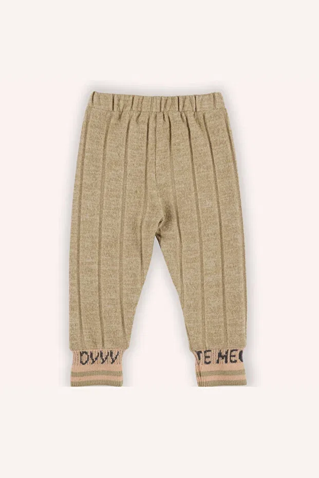 Детские леггинсы для девочек с узором Panço, Beige — фото 2